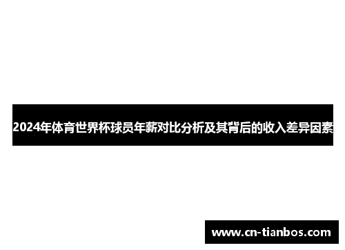 2024年体育世界杯球员年薪对比分析及其背后的收入差异因素